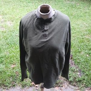 Green thermal style shirt